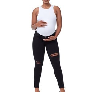 BNWOT Black Good American Maternity Jean